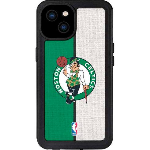 NBA Boston Celtics Canvas iPhone 15 Plus Waterproof Case